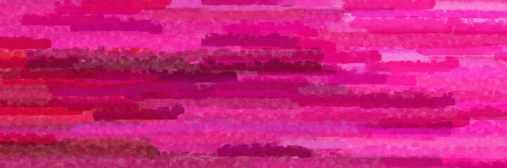 medium violet red, dark moderate pink and neon fuchsia colors grunge banner background with horizontal strokes