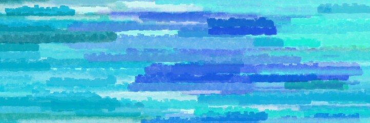 horizontal mosaic lines background graphic with medium turquoise, powder blue and royal blue colors