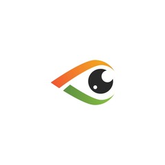 Eye illustration logo vector