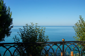 paradise coast sea view from cafe on the promenade
