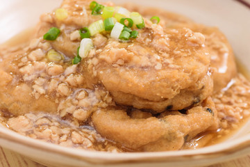 がんもどきのそぼろ餡かけ