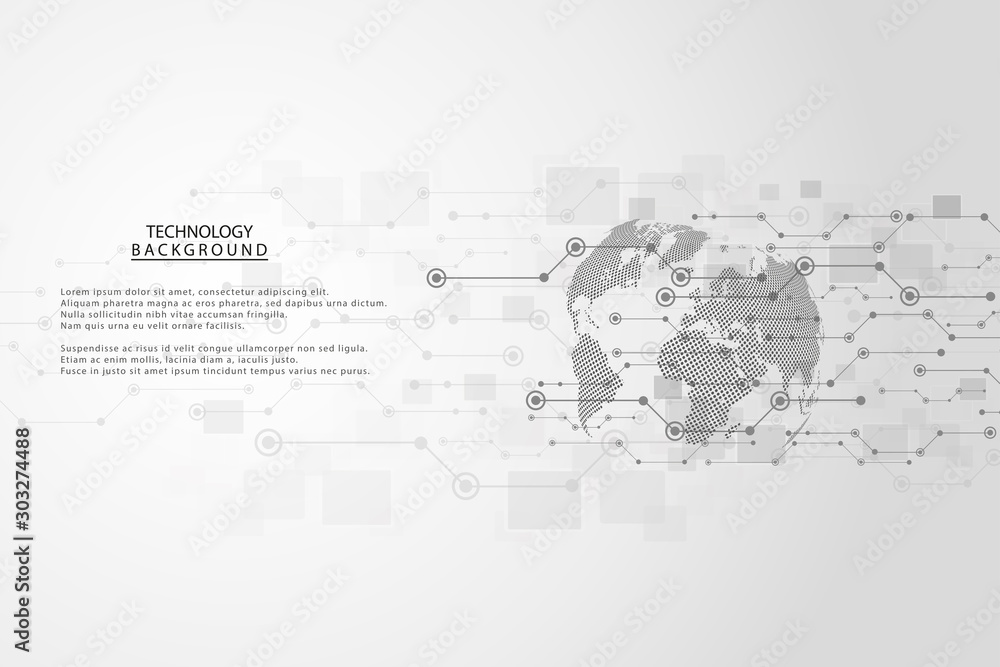 Poster abstract technology background hi-tech communication concept futuristic digital innovation backgroun
