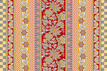 Indian Textile Design Seamless Pattern