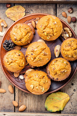 Autumn pumpkin muffins