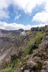 vesuv mountain crater view, neapel, italy