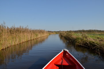Obraz premium boat ride at Giethoorn