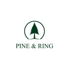 pine and ring simple logo
