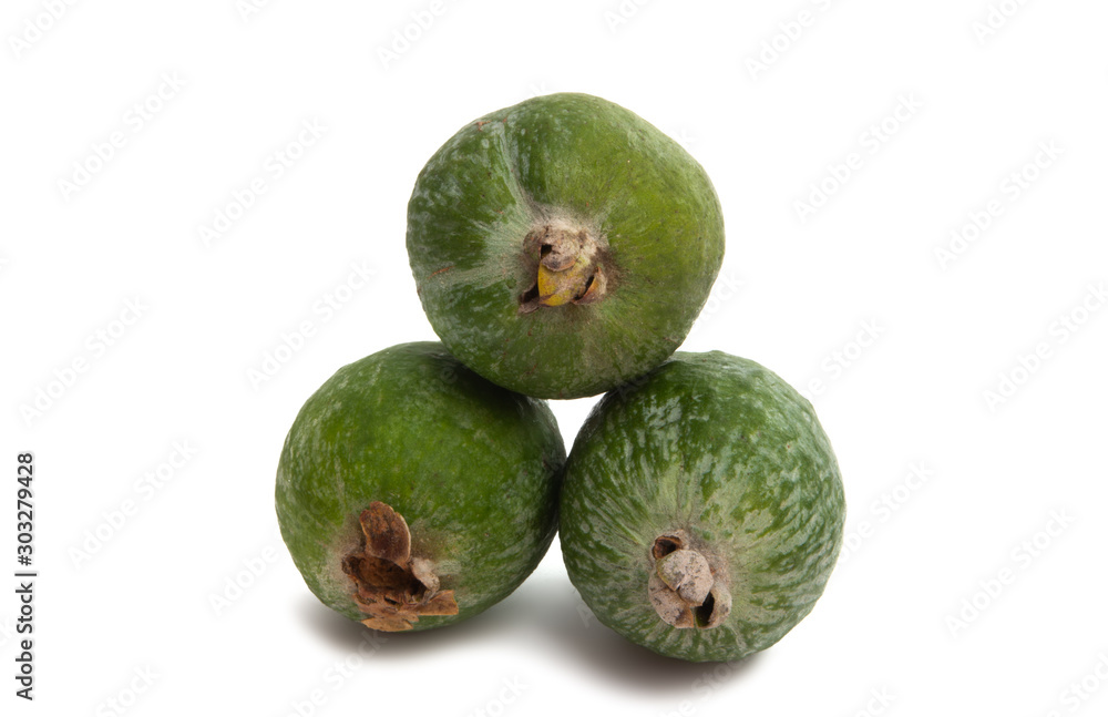 Sticker feijoa isolated