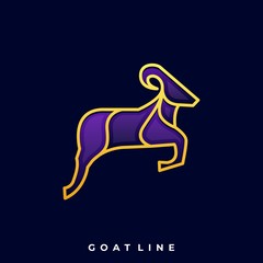 Goat Illustration Vector Design Template
