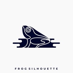 Frog Illustration Vector Design Template