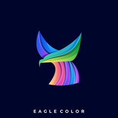 Modern Bird Colorful Illustration Vector Template
