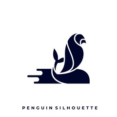 Penguin Illustration Vector Template