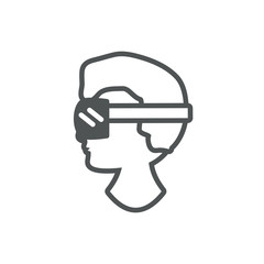 worker googles protection safety line