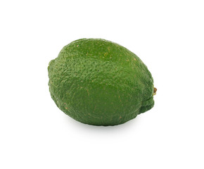 Lime green on white background with clipping path