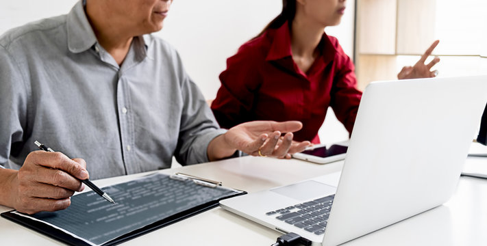 Programmer working in a software development and coding technologies. Website design. Technology concept.