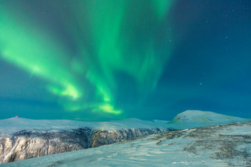 Fototapeta na wymiar Nordlicht in Tromsö