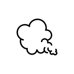 blows steam cloud comic smoke line style
