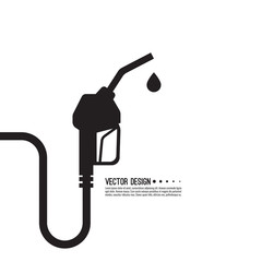 Gasoline pump nozzle sign. Fuel pump petrol station. Vector refuel service illustration. - obrazy, fototapety, plakaty