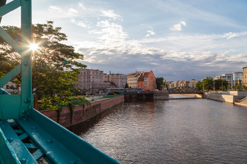 Widok na Most Młyński we Wrocławiu