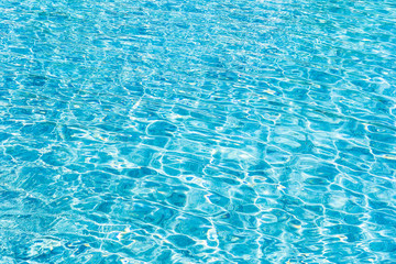 Abstract and surface pool water reflect with sun light background