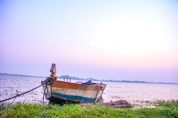 River side view in India