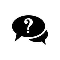 Chat, question icon. One of set web icons