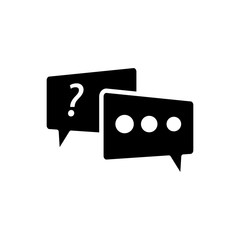 Chat, question icon. One of set web icons