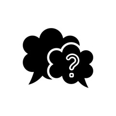 Chat, question icon. One of set web icons