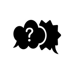 Chat, question icon. One of set web icons