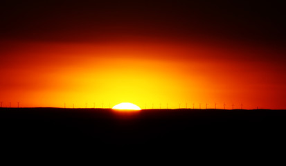 Fototapeta na wymiar Sunset in Spain 