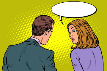 Man and woman dialogue © studiostoks