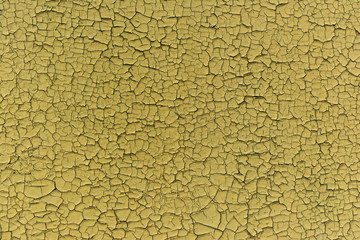 Cracked old painted wall background
