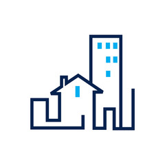 Real estate and building home logo template