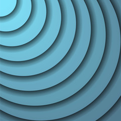 An abstract background that consists of circles of blue color.
