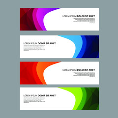 Fototapeta premium Vector Abstract design banner web template