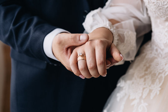 Wedding image and a bridal bouquet with  flowers	