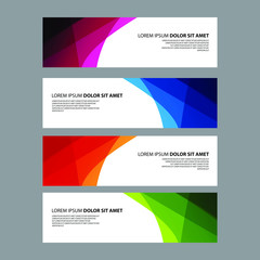 Fototapeta premium Vector Abstract design banner web template