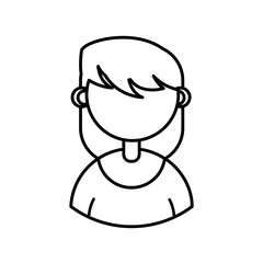 woman female icon , people line style