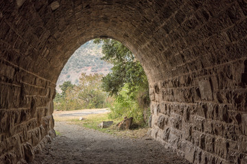 Eastern exit of the historic railroad tunnel at Waterval Boven