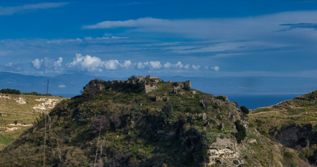 Ruins of ancient Briatico, destroyed by the great earthquake of 1783.