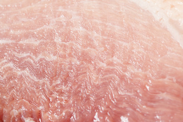 Close up of fresh raw pork meat for background