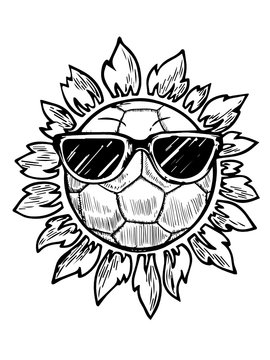 Sun Ball with glasses