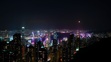 Fototapeta na wymiar 香港100万ドルの夜景