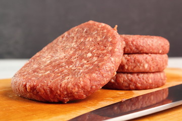 Raw Burger Beef Patty