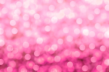 Pink bokeh lights abstract background