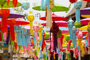 Local lanterns of the north in Thailand.