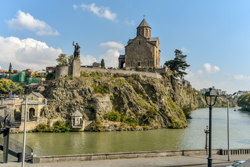 City view of the old Tbilisi in the autumn