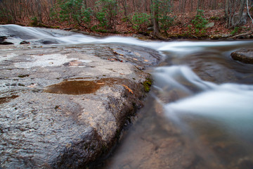 Rushing Mountain Stream, Surrounded By Water