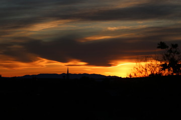 sunset in the karoo