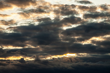 Fototapeta premium dramatic sky with clouds